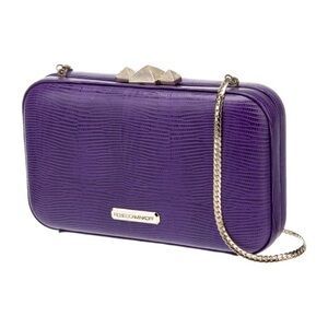 Rebecca Minkoff_Lizard embossed box clutch